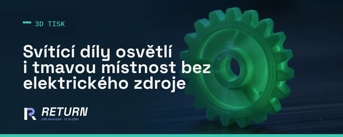 Nový svítící filament pro 3D tisk
